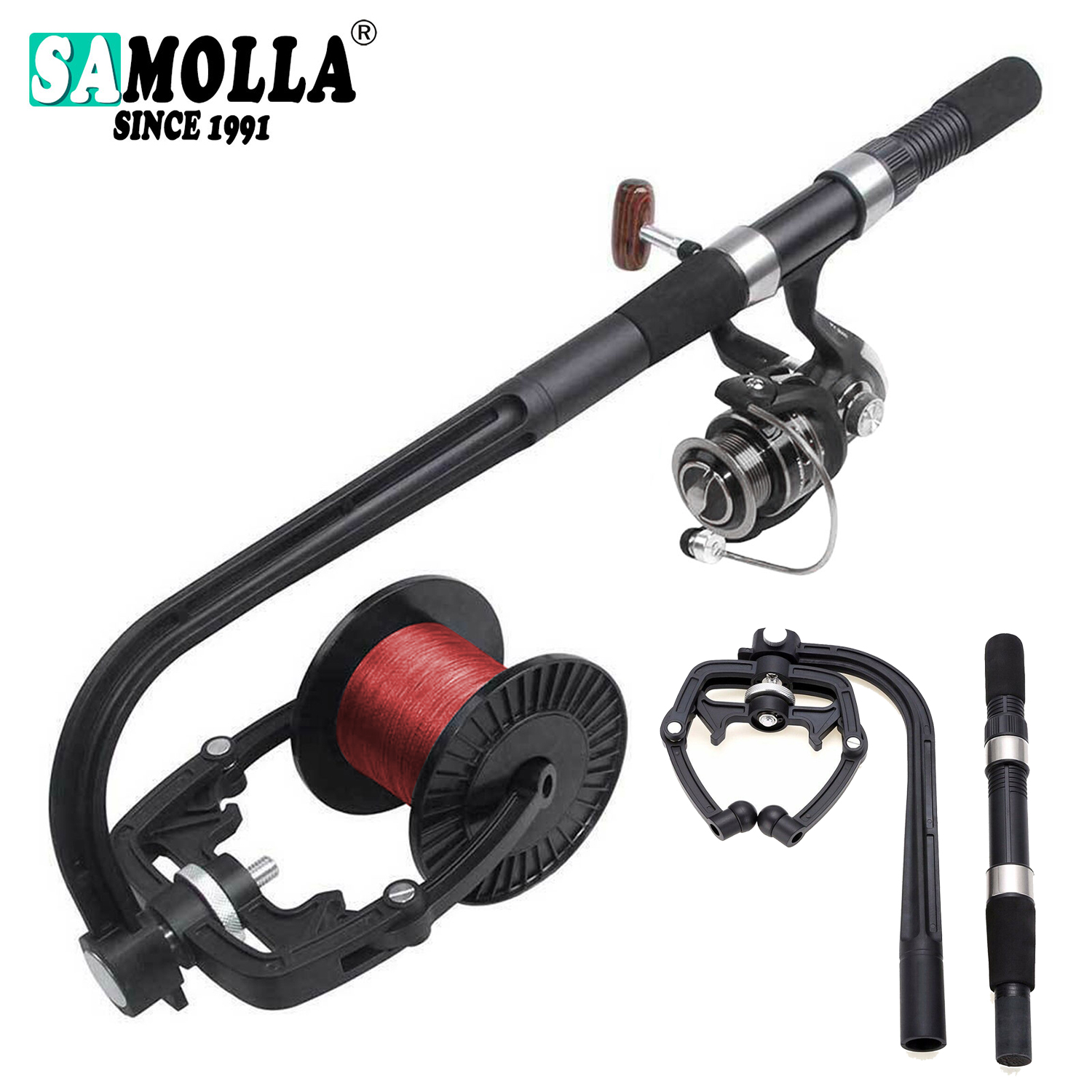 Spincast Reel - Fishing Line Spooler For Spinning Baitcasting