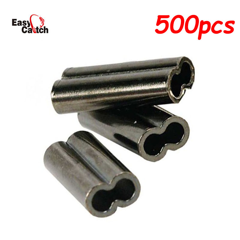 Baitcasting Reel - 500Pcs/Lot Copper Fishing Crimp Sleeves Double