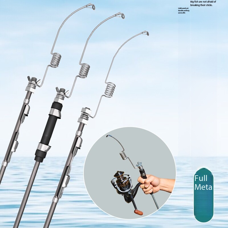 Spring Rod Mini Portable One-P - Ice Fishing Reel ulasan dan harga