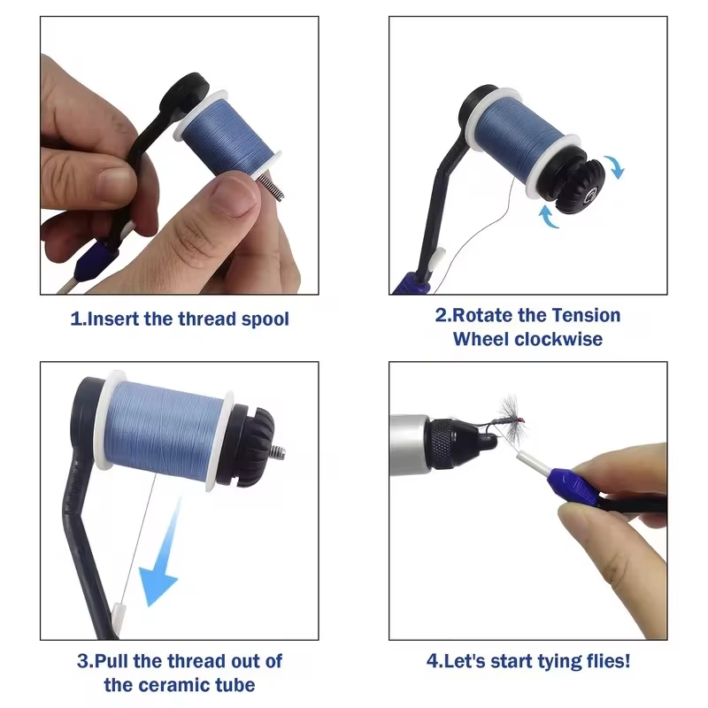 2PCS Fly Tying Bobbin Holder C - Baitcasting Reel ulasan dan harga