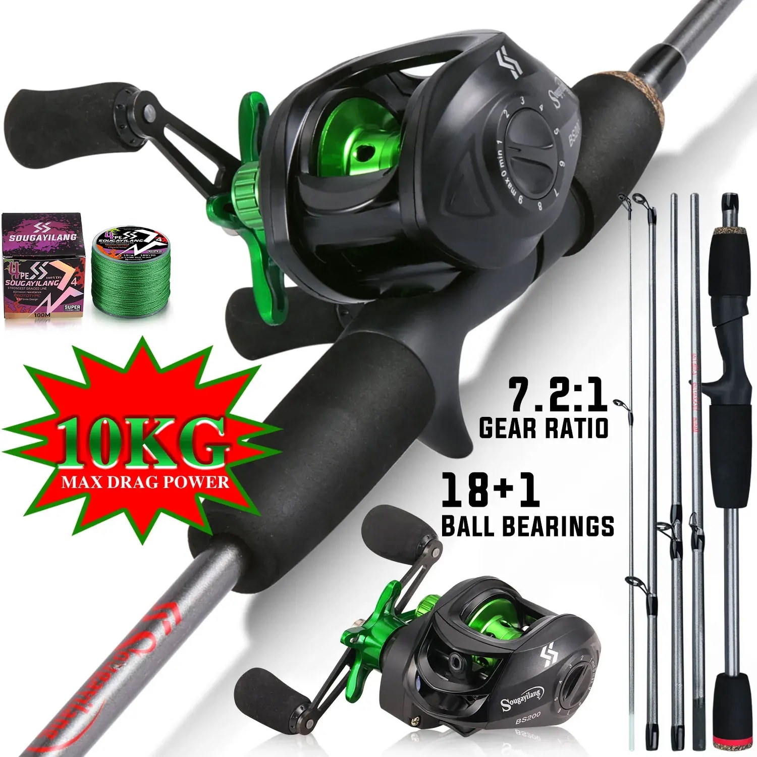 Sougayilang Fishing Rod Combo  - Spincast Reel ulasan dan harga