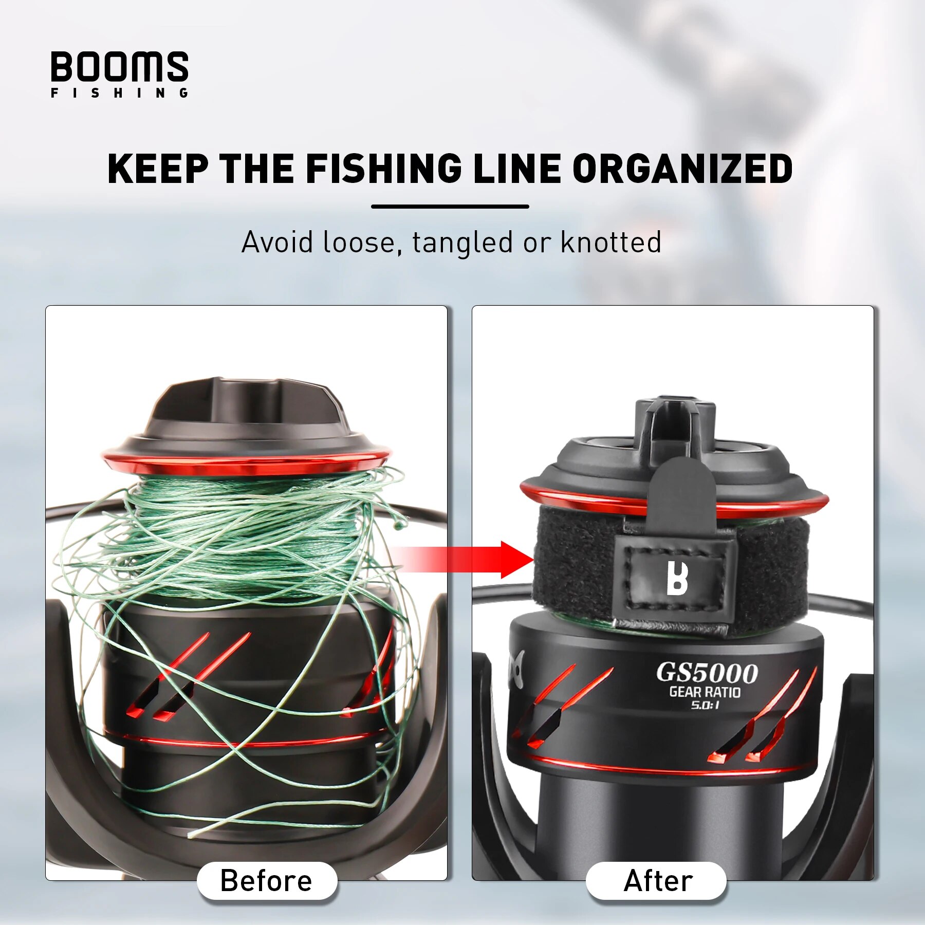 Booms Fishing SB1 4Pcs Spinnin - Reel Cover ulasan dan harga